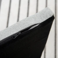 PawHut Hondenbank met zachte bekleding huisdierbank hondenbed kattenbank met houten poten(m-9)