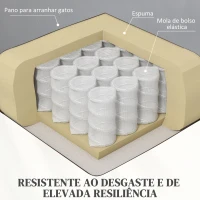 HOMCOM Poltrona Relax Levanta Pessoas com 8 Pontos de Massagem Reclinável com Função de Aquecimento 89x93x105 cm Cinza(m-4)