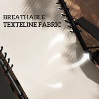 Outsunny Folding Zero Gravity Chairs, 3 Pieces Adjustable Sun Lounger and Table Set with Cup Holder and Headrest, Patio Bistro Set with Reclining Garden Chairs for Outdoor, Beige(m-6)