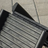 PawHut hondenhelling, hondenhelling voor auto's, opvouwbaar, antislippad, plastic, zwart, 155 x 39 x 14 cm(m-11)