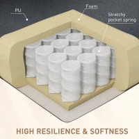 HOMCOM Massagestoel met 8 trillingskoppen, relaxfauteuil, verstelbare rugleuning en voetsteun, zwart(m-6)