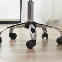 Vinsetto Chaise de bureau ergonomique fauteuil de bureau hauteur réglable piètement chromé pivotant 360° revêtement maille noir(m-13)