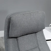 Vinsetto Fauteuil de bureau massant fauteuil bureau ergonomique confortable siège hauteur réglable tissu lin gris(m-12)