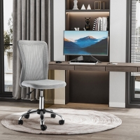 Vinsetto Chaise Bureau Ergonomique Maille Gris Pivotante