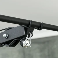 SPORTNOW Stație Fitness Multifuncțională cu Lat Machine și Șezut Reglabil(m-9)