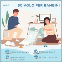 AIYAPLAY Scivolo per Bambini Pieghevole in Plastica Età 18 Mesi-3 Anni, 102x53x53cm, Verde(m-6)