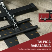 SPORTNOW Stație Fitness Multifuncțională cu Lat Machine și Șezut Reglabil(m-7)