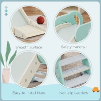 AIYAPLAY Foldable Kids Slide, Freestanding Baby Slide, for Ages 1.5-3 Years, Grey & Green(m-7)