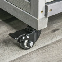 Pawhut konijnenhok in vurenhout 157cm x 53cm x 99.5cm(m-10)