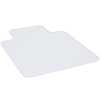 HOMCOM Tapis chaise de bureau 90 x 120 cm antidérapant, tapis de sol bureau résistant aux rayures, transparent