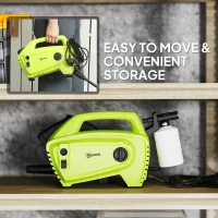 Outsunny 1600W 130-Bar Pressure Washer - Green(m-8)