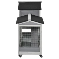 Pawhut konijnenhok in vurenhout 157cm x 53cm x 99.5cm(m-11)