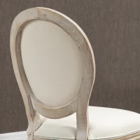HOMCOM set van 2 eetkamerstoelen 49 cm x 56 cm x 96 cm(m-7)
