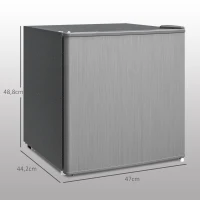 HOMCOM Mini-Zamrażarka 35 L Elektryczna, 161W, Wolnostojąca, Mini Zamrażalnik 47 x 44,2 x 48,8 cm, Szara(m-3)