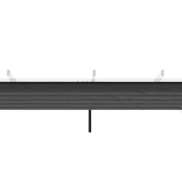 Outsunny Copertina retractabila pentru pergola, Copertina de rezerva din material textil pentru pergola de 3 x 3 (m), gri inchis(m-7)