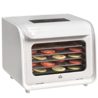 HOMCOM 35-70°C Six-Tray Food Dehydrator - White(m-10)