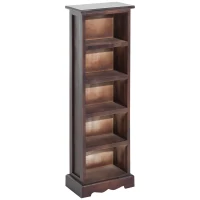 HOMCOM Mobila 5 Rafturi in Lemn, Maro, 30x17x90cm(m-13)