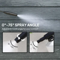 Outsunny 1600W 130-Bar Pressure Washer - Green(m-5)