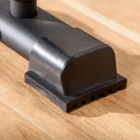 HOMCOM Barras Paralelas em Aço com Base Antiderrapante e Pegas Acolchoadas para Treino de Fitness 36x25x20 cm Preto(m-7)