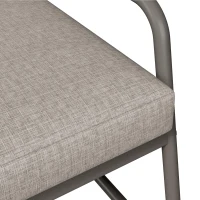 Set de lounge pentru grădină pentru 4 persoane, cu canapea dublă, 2 canapele individuale și 1 măsuță de cafea, Gri(m-8)