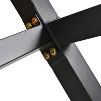 Set da pranzo da giardino 7 pezzi in rattan con 6 poltrone e tavolino, 140x80x76 cm, Beige(m-12)