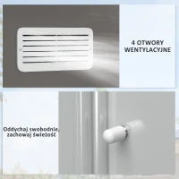 Outsunny ALTANA SCHOWEK METALOWY NA NARZĘDZIA szary(m-7)