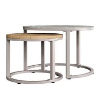 Juego de Salón de Jardín para 6-7 Personas Incluye Cojines de Asiento y Respaldo Beige(m-11)