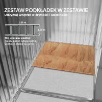 Outsunny ALTANA SCHOWEK METALOWY NA NARZĘDZIA szary(m-6)
