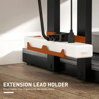 HOMCOM HiFi Stand, with Four Storage Shelves - Dark Grey(m-6)