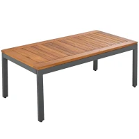 Ensemble de mobilier de jardin 4 pièces avec cadre en acier galvanisé, canapé 2 places, 2 fauteuils individuels, 1 table, Gris(m-10)