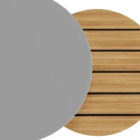 Ensemble de meubles de jardin pour 4-5 places assises, 2 tables basses intégrées, coussins de siège confortables et oreillers, Gris(m-7)