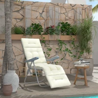 Outsunny Ligbedkussen, ligstoelkussen, buitenligbedkussen, waterafstotend, Grijs(m-10)