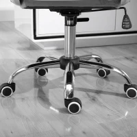 Vinsetto Office Chair, Swivel Desk Chair, Velvet Vanity Chair with Adjustable Height and Rolling Wheels for Home Work Study, Grey(m-10)