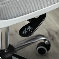 Vinsetto Ergonomic Desk Chair Mesh Office Chair with Adjustable Height Armrest and 360° Swivel Castor Wheels Grey(m-15)