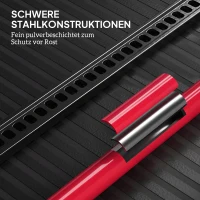 HOMCOM Farmjack Krik 135 cm 3000 kg Capaciteit Offroad Winch van Staal Rood+Zwart(m-7)