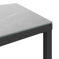 Ensemble de meubles de jardin, avec 2 canapés, 1 canapé individuel et 1 table, Gris(m-10)