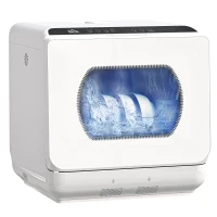 HOMCOM Multi-Program 6L Tabletop Dishwasher(m-10)