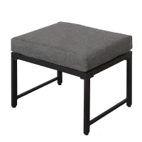 Ensemble de mobilier de jardin 5 pièces, ensemble de sièges avec dossier réglable, Noir+Gris(m-9)