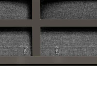 Juego de Salón de Jardín para 6-7 Personas Incluye Cojines de Asiento y Respaldo Gris(m-8)