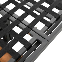 Ensemble de meubles de jardin 3 pièces, 2 canapés avec dossier réglable, coussins d'assise inclus, table réglable, Gris(m-8)