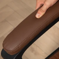 HOMCOM Faux Leather Office Chair - Brown(m-9)