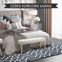HOMCOM Ławka tapicerowana, 110 cm x 38 cm x 49 cm(m-7)