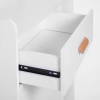 HOMCOM Aparador multiuso para cozinha sala de jantar  80x29,5x96cm Branco(m-9)
