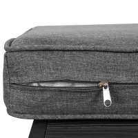 Garten-Loungestuhl-Set, mit Zweiersofa, 2 Einzelsofas und 1 Couchtisch, handgewebtem Seil, Grau(m-6)