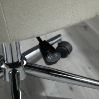 Vinsetto Home Office Chair Comfortable Computer Desk Chair Swivel Task Chair with Golden Base, Vanity Chair for Teens Adults Bedroom, Beige(m-11)