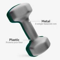 SPORTNOW Dumbbells Set with Storage Rack, 2 x 1kg, 2 x 3kg, 2 x 5kg, Green(m-6)