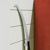 Outsunny Teleskop Astsäge 1,5–2,6m Baumschere mit Feststellvorrichtung, Teleskop-Griff Antihaftbeschichtet Klinge Schwarz(m-9)