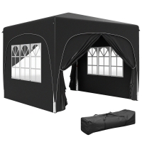 Pop Up Canopy 300L x 300W x 273Hcm Black