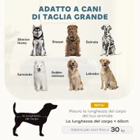 PawHut Divano Lettino per Cani Grandi fino 30 kg da Interno con Cuscino Rimovibile, 96x66x24 cm, Blu(m-4)