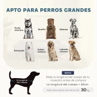 PawHut Cama Elevada para Perros con Patas de Madera y Cojín Lavables Cama para Mascotas Carga 30 kg 96x66x24 cm Azul(m-4)
